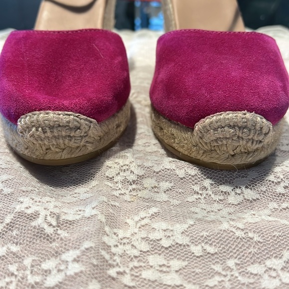 NWOB fuchsia suede sandals size 38 - Picture 9 of 9